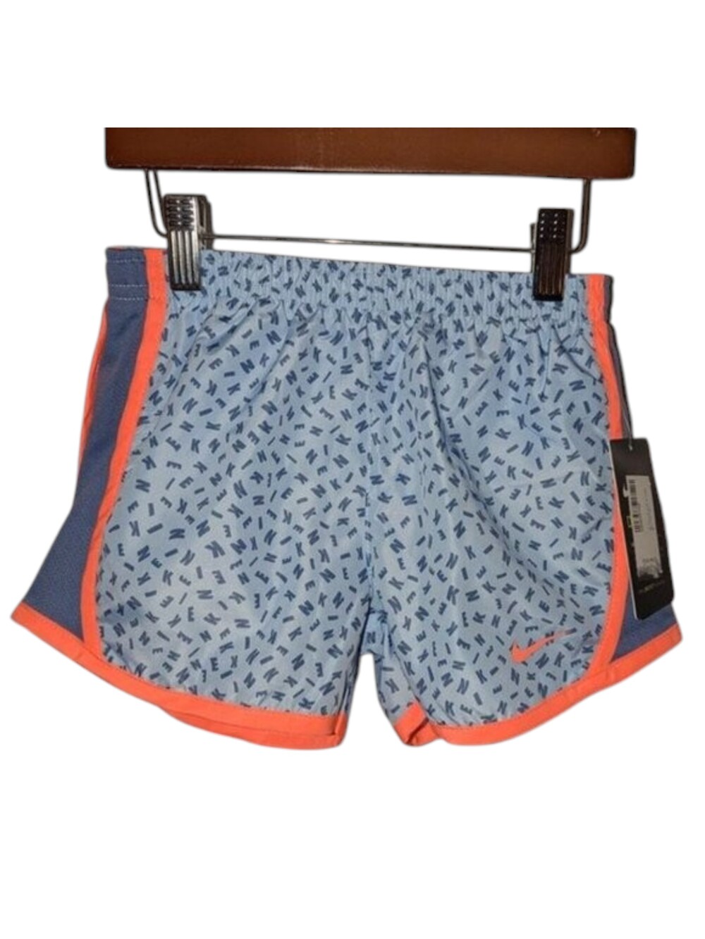 NEW NIKE Little Girls' Dri-FIT Tempo Sport Gym Running Built In Brief Shorts 6 7
